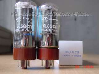 Shuguang 6L6 GCR tubes   two matched pairs  