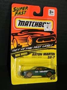 1993 MATCHBOX NEW MODEL ASTON MARTIN DB 7 #59 GREEN MOC!  