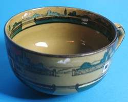 Buffalo Pottery Deldare Tea Cup & Saucer MINT c. 1909  