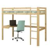 Hochbett Etagenbett aus Holz inkl. Schreibtisch und Lattenrost 200x90 