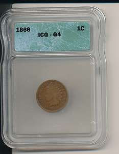 1866 Indian Cent Good  