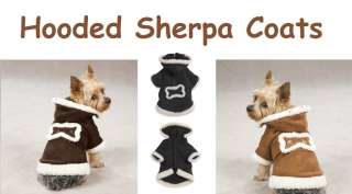 HOODED SHERPA JACKETS for Dogs   Warm Dog Coats   FREE SHIPPING in The 