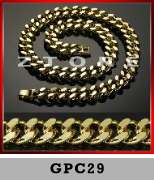 Mens 15mm Curb Chain Bracelet★GOLD★HIPHOP★BLING★GPB17 