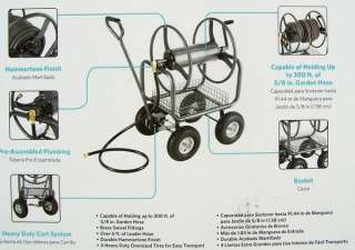 New Heavy Duty 300 Outdoor Garden Water Hose Reel Cart  