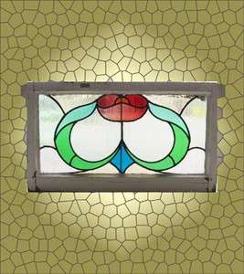 Antique Stained Glass Window Fabulous Six color Arts n Crafts Tulip 