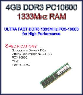 NEW AMD 2.7 Ghz CPU 4GB DDR3 MOTHERBOARD BUNDLE  