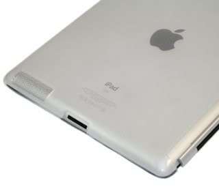 FROSTED GEL CASE FOR IPAD 2 WORKS WITH SMART COVER+FILM  