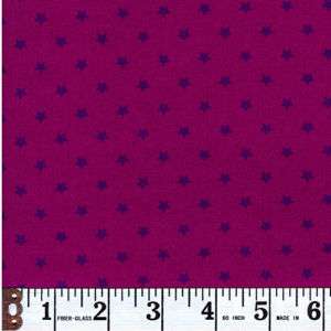 Avlyn Magenta Possibilities Stars Cotton Quilt Fabric  