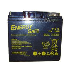 BATTERIA ENERGY SAFE 12V/18AH SIGILLATA  