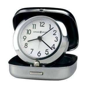 Howard Miller Clam Shell Travel Alarm Clock 