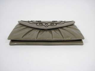 GINO ALDROVANDI Brown Embroidered Clutch Handbag  