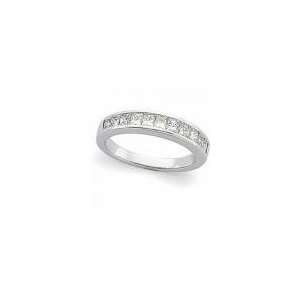    14k White Gold Diamond Anniversary Band Ring 