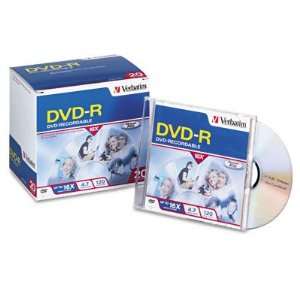  o Verbatim o   DVD R Discs, 4.7GB, 16x, w/Slim Jewel Cases 