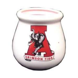  Alabama Crimson Tide Ceramic Candle W/Crimson Wax Sports 
