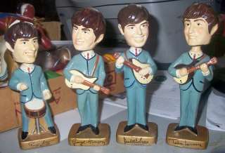 1964 Beatles Car Mascots Inc. Bobbin Head Nodders  