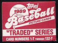 1989 Topps Traded Baseball Set  