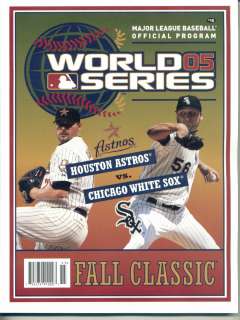 2005 Astros vs White Sox Official World Series Program  