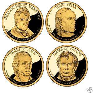 2009 Complete Presidential Golden Dollar P&D Set  