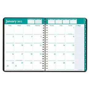   Weekly/Monthly Appointment Book, 8 1/2 x 11, Black, 2012 2013