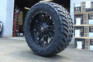 18 Fuel Off Road Wheels Hostage Black Nitto Trail Grappler MT Tires 