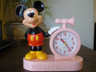 Vintage Mickey Mouse Talking Alarm Clock Japan  