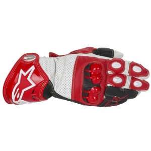   Alpinestars GP Tech Leather Motorcycle Racing Gloves Red Automotive