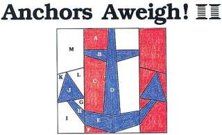 Anchors Aweigh Quilt Block & Tote Bag and Collar quilting pattern 