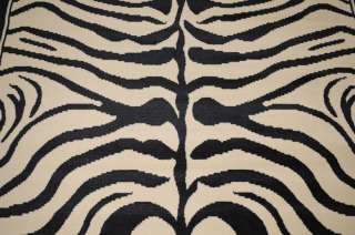 Zebra Design Animal Print 5x7 Area Rug Carpet (AREA SIZE 5X8) FREE 