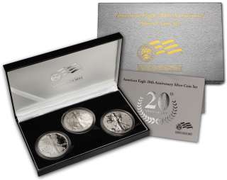 2006 W American Eagle 20th Anniversary Silver Coin Set  