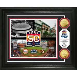  Houston Astros 50th Anniversary Gold Coin Photo Mint 