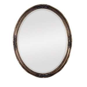  Antique Gold Beaded Detail Oval 31 High Wall Mirror: Home 