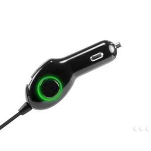 Plug in Car Charger with Green LED For Apple iPod Touch, nano, iPhone 