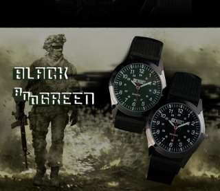 Military Royale New Quartz Analog Sport Green Wrist Army Mens Watch 