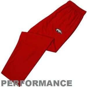  adidas Arkansas Razorbacks Cardinal Team Logo Warmup Pants 