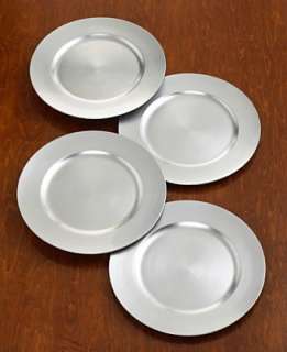 Charter Club Platinum Charger Plates, Set of 4