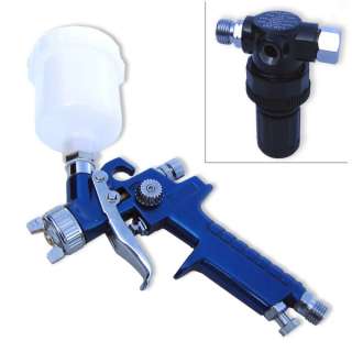 Mini hvlp Air Spray Paint Gun w/ Air Regulator Touch up  
