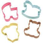 Wilton Baby Shower BABY THEME COOKIE CUTTER SET 4 pc Buggy Horse 