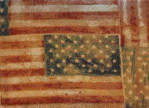POTTERY BARN American Flag TABLE RUNNER 20x90 Labor Day  