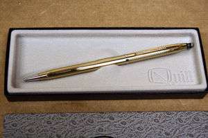 QUILL GOLD BALLPOINT PEN NEW IN BOX MADE IN UNITED STATES OF AMERICA 