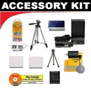  and Mini Battery Charger + Accessory Kit for Canon PowerShot SD400 