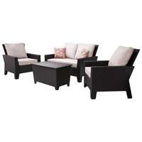 Belmont Black Wicker Patio Accent Table : Target