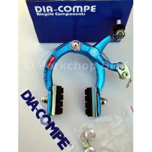   front BMX bicycle brake caliper   BLUE ANODIZED: Sports & Outdoors