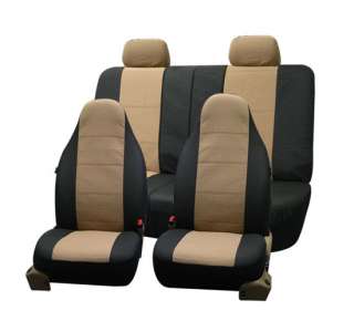 Leather Car Seat Covers One piece Bucket front covers and Rear split 