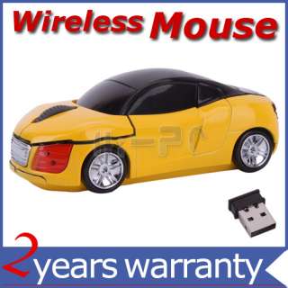 4GHz USB Wireless Car Sharp Optical Mouse Mice Blue  