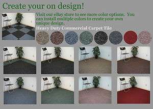 Commercial Carpet Tile   Style Velour  