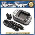 Camera Battery Charger Casio NP 100 NP100 Exilim Pro EX F1 Wall + Car 