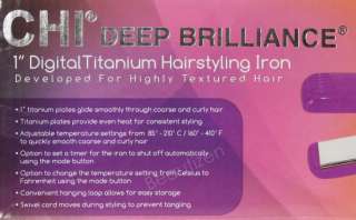 CHI Deep Brilliance Purple Flat Iron & Hair Dryer SET  