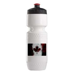   Bottle Wht BlkRed Canadian Canada Flag Painting HD: Everything Else
