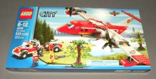 LEGO CITY Building Set 4209 Fire Plane w Truck, 3 Firefighter 