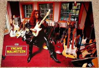 YNGWIE MALMSTEEN FENDER STRATOCASTER COLLECTION POSTER  